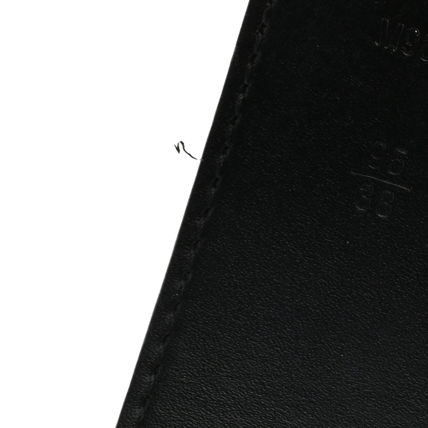 Calfskin Monogram 40mm LV Initiales Reversible Belt 95 38 Black