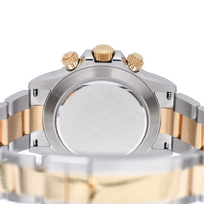 Rolex Stainless Steel 18K Yellow Gold 40mm Oyster Perpetual Cosmograph Daytona Watch White 116503 4 of 5