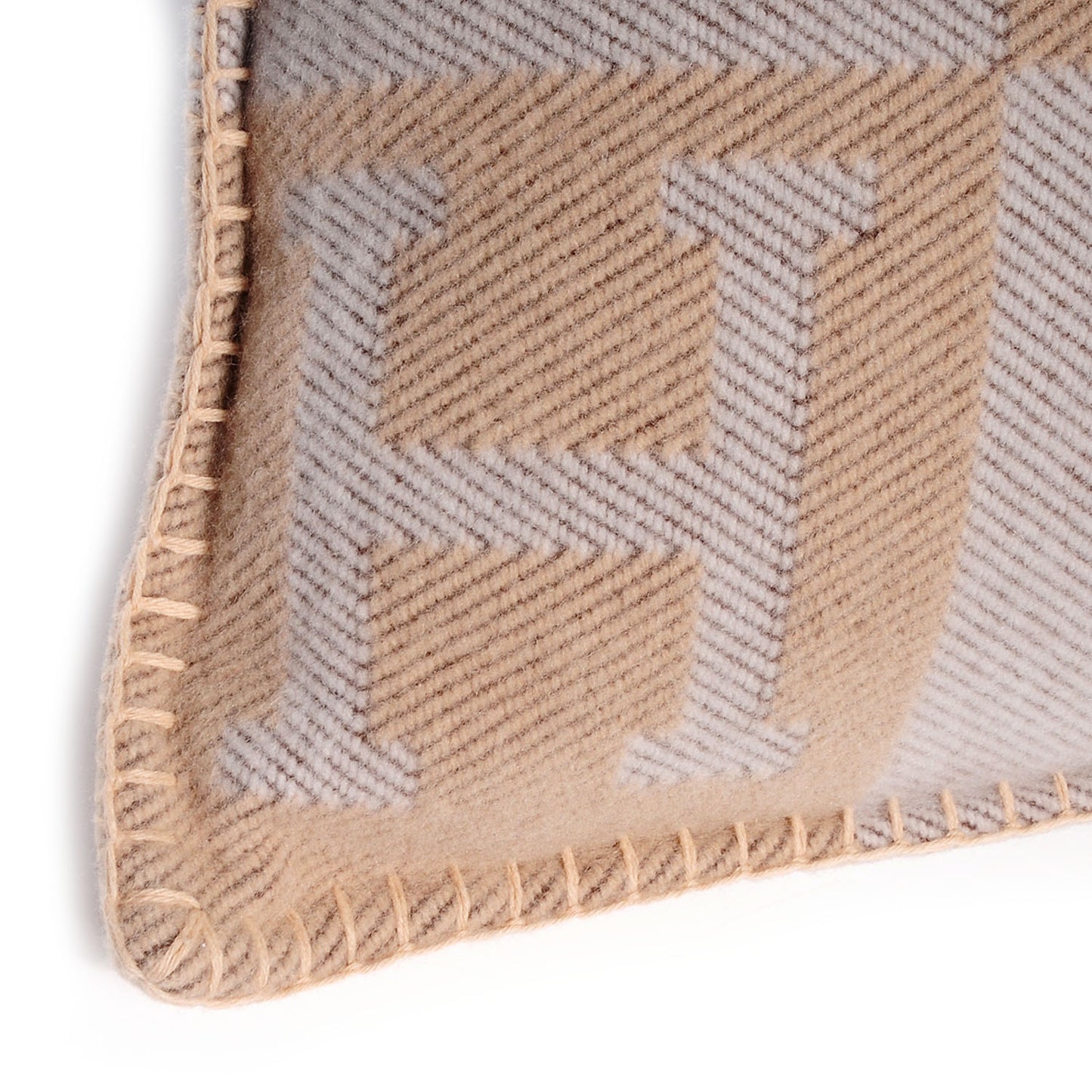 Wool Cashmere Avalon Cushion Ecru Chamomile PM