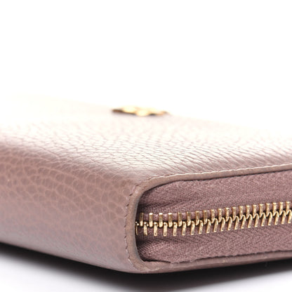 Gucci Dollar Calfskin GG Marmont Zip Around Wallet Porcelain Rose 8 of 16