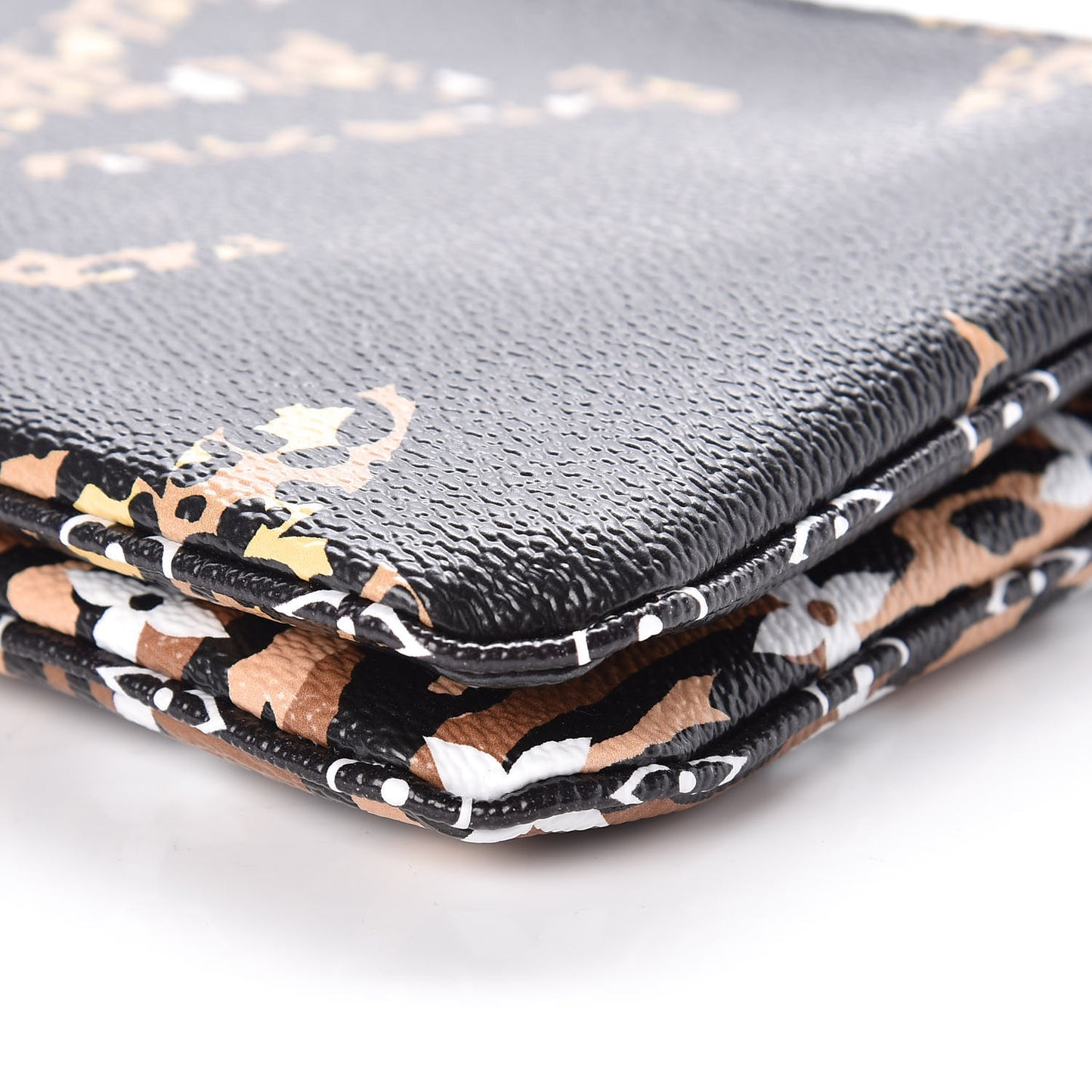Monogram Giant Jungle Pochette Double Zip Black