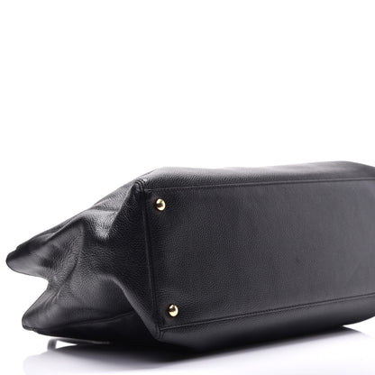 Chanel Calfskin Cerf Executive Shopper Tote Black 8 of 11