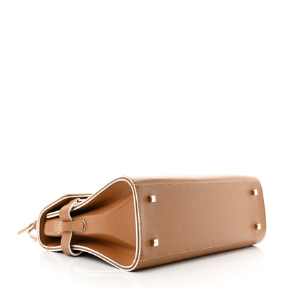 Delvaux Calfskin MM Tempete Satchel Camel 5 of 12