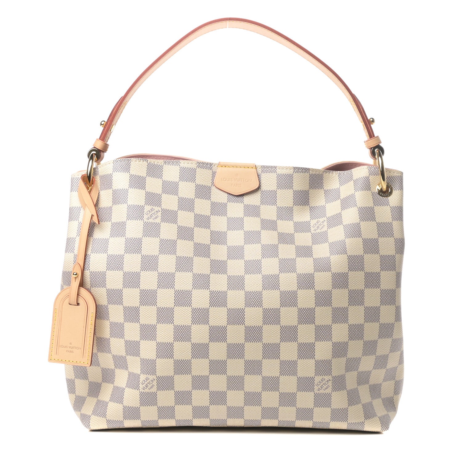 Louis Vuitton Damier Azur Graceful PM Rose Ballerine 1 of 9