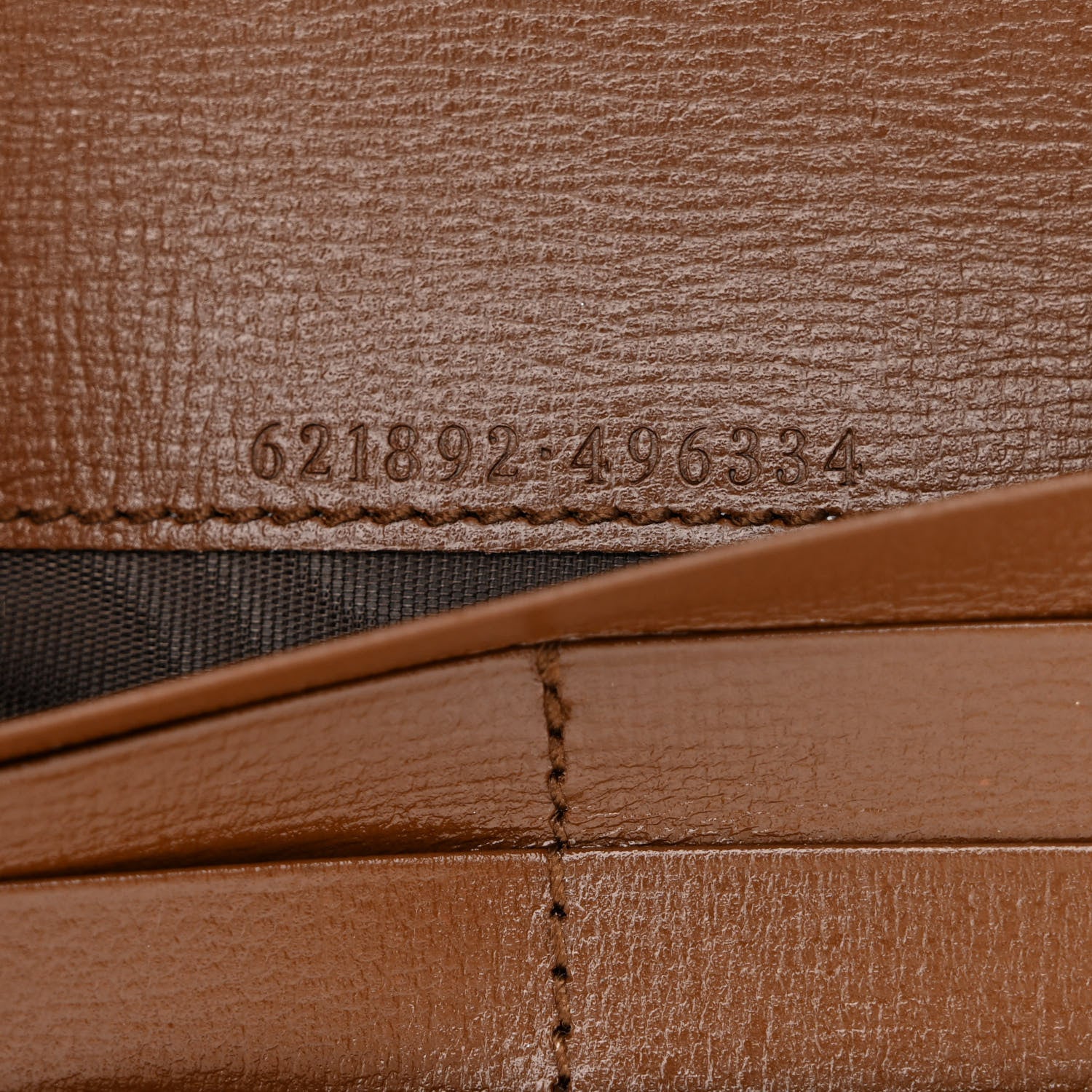 Gucci GG Supreme Monogram Azalea Calfskin Horsebit 1955 Wallet On Chain Beige Ebony Brown Sugar 8 of 12