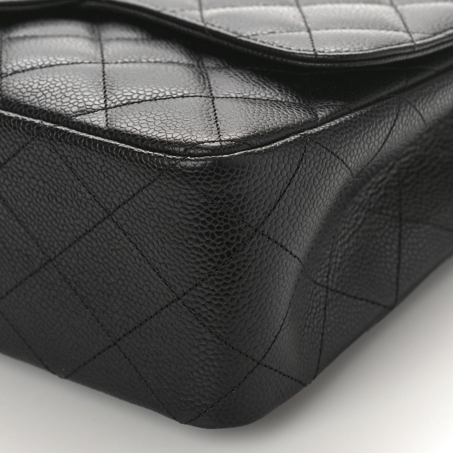 Chanel Caviar Quilted Jumbo Single Flap Black 9 of 9