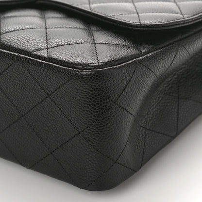 Chanel Caviar Quilted Jumbo Single Flap Black 9 of 9