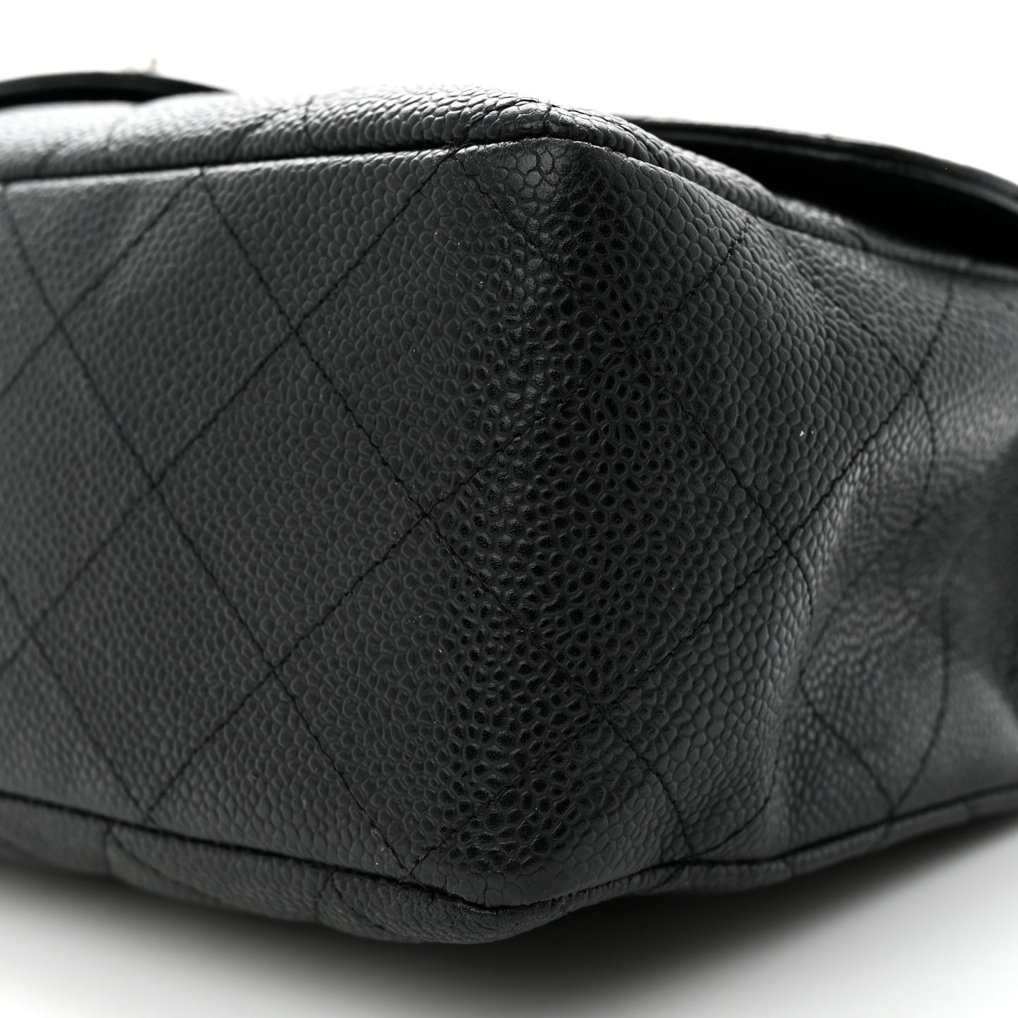 Caviar Quilted Jumbo Single Flap Black