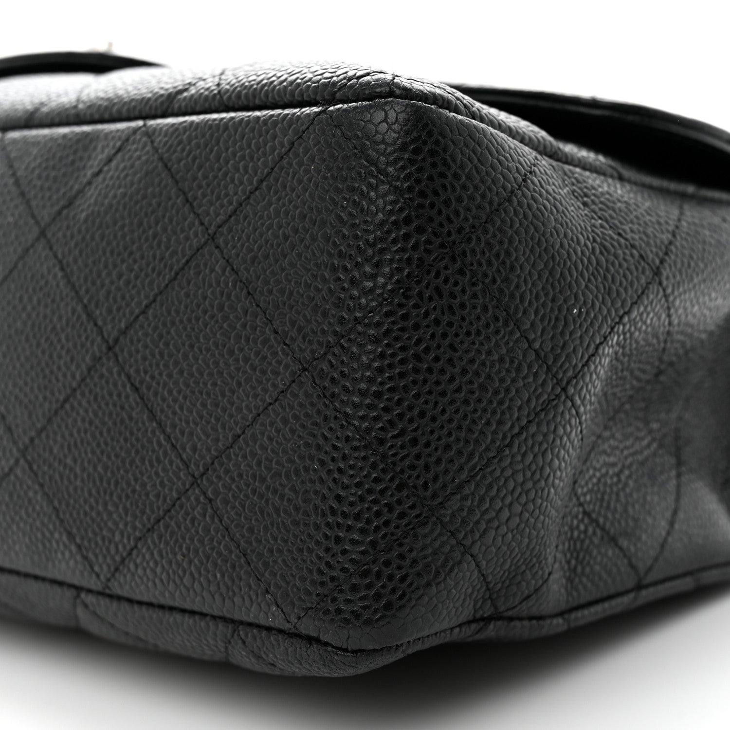 Chanel Caviar Quilted Jumbo Single Flap Black 10 of 13