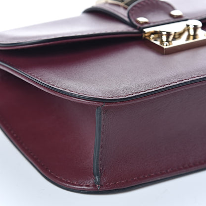 Valentino Garavani Vitello Small Glam Lock Rockstud Flap Rubin 9 of 10