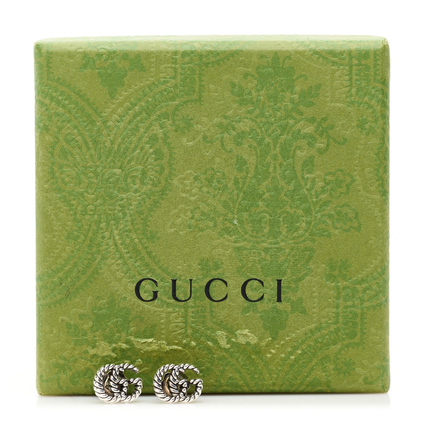Gucci Sterling Silver Torchon Double G Earrings 5 of 5