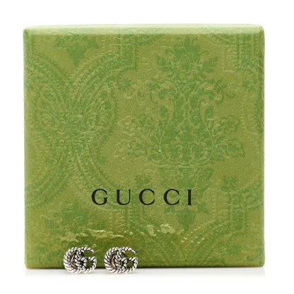 Gucci Sterling Silver Torchon Double G Earrings 5 of 5