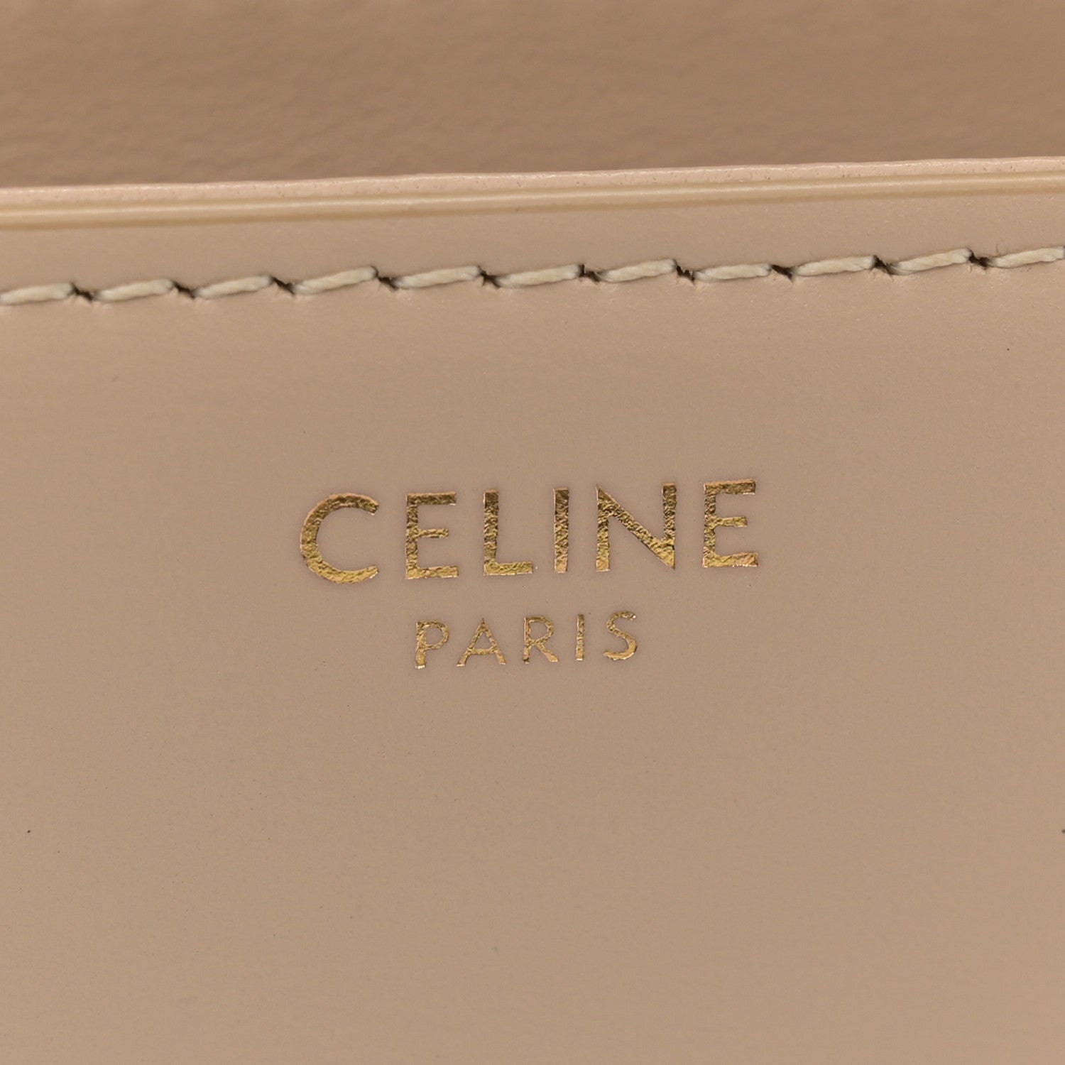 Celine Shiny Calfskin Medium Triomphe Nude 6 of 15