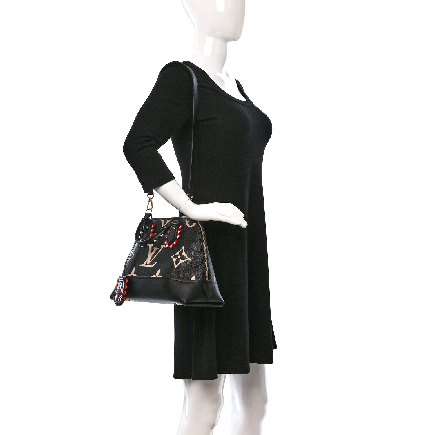 Louis Vuitton Empreinte Monogram Giant Crafty Alma PM Black Creme 2 of 8