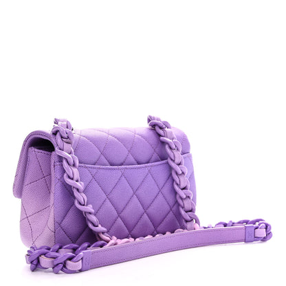 Chanel Shaded Caviar Quilted My Everything Small Flap Purple Light Purple 3 of 12