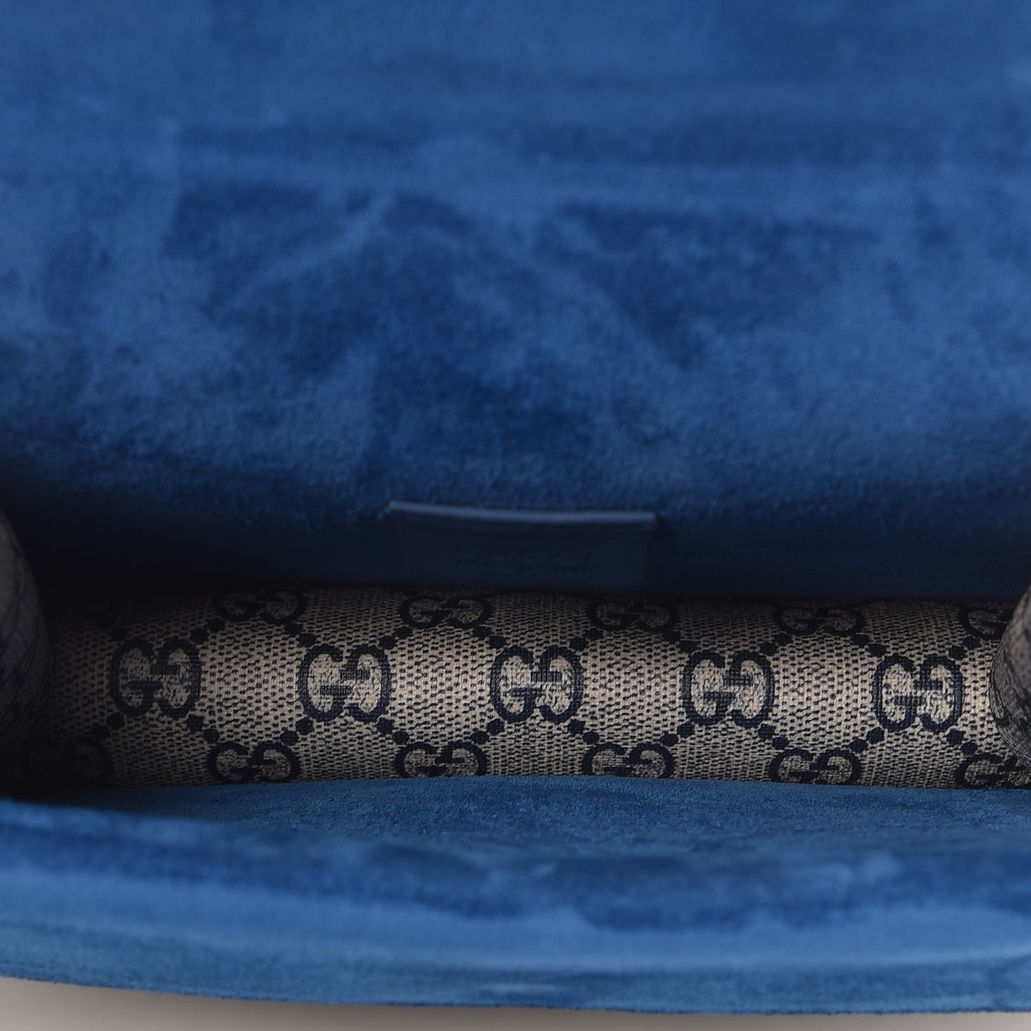 GG Supreme Monogram Blooms Mini Dionysus Shoulder Bag Beige Navy Vintage Blue