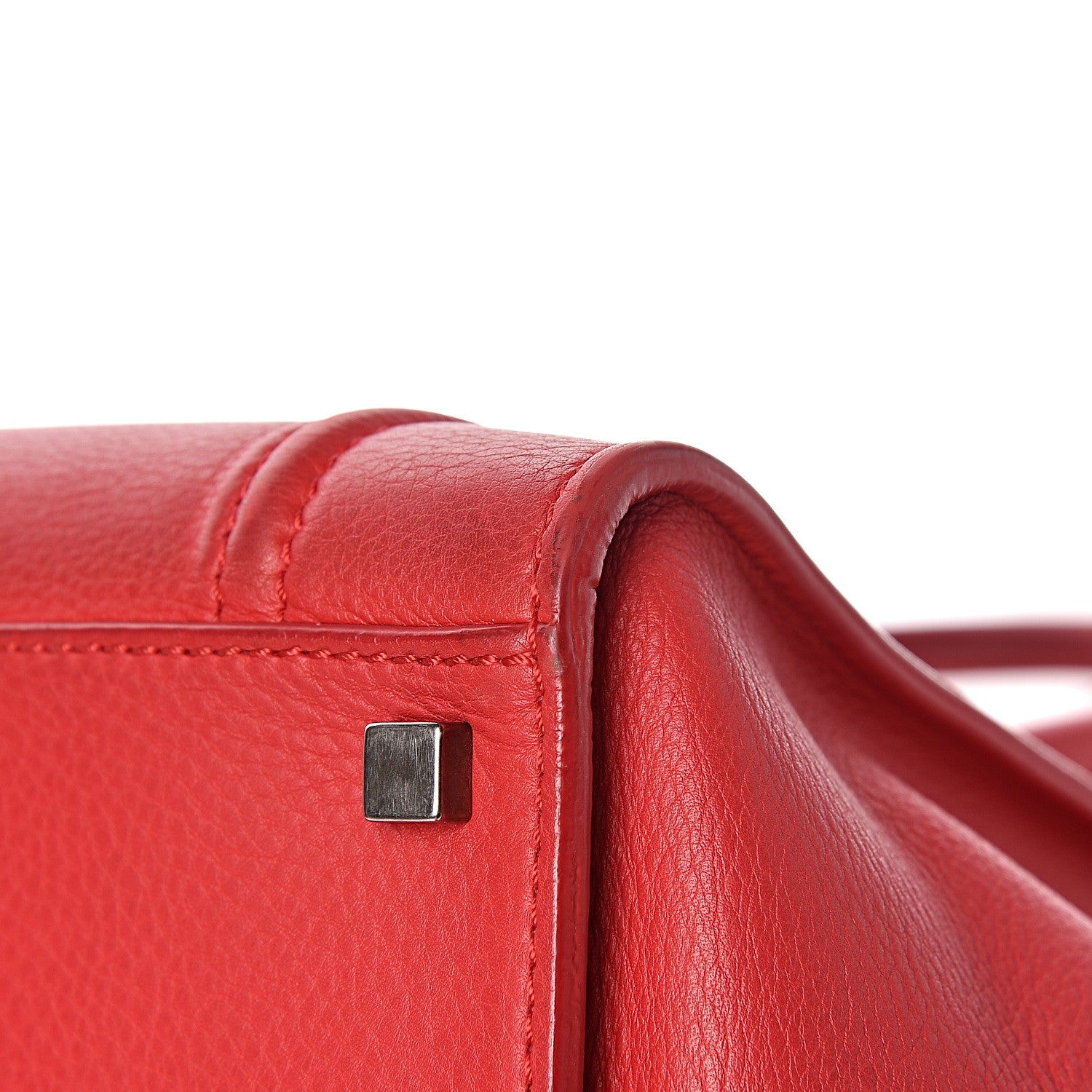 Celine Supple Calfskin Medium Phantom Luggage Vermillion 12 of 13
