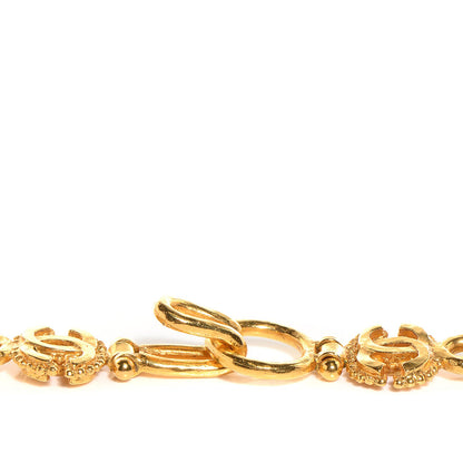Chanel CC Bead Long Necklace Black Gold 4 of 6