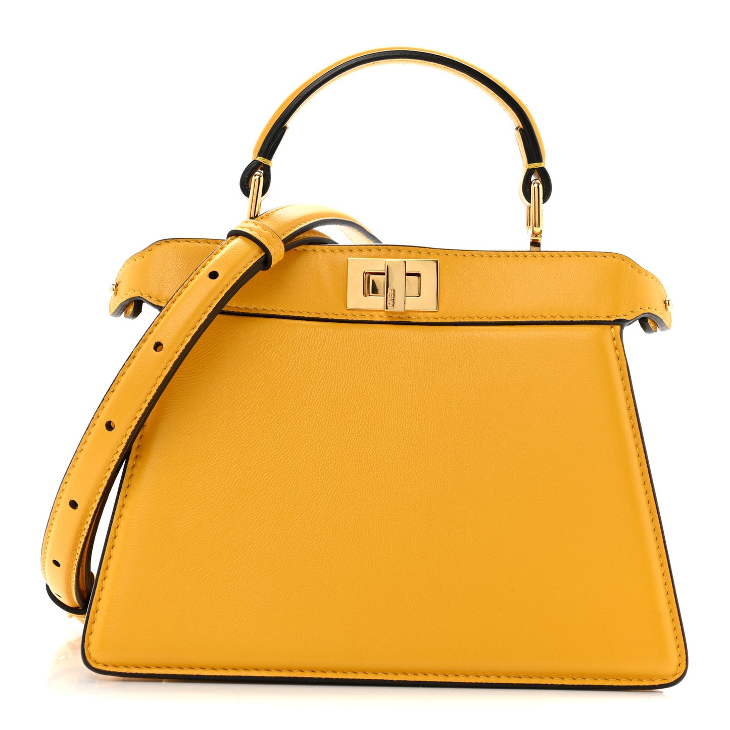 Shiny Nappa Petite Peekaboo I SEE U Satchel Mimosa