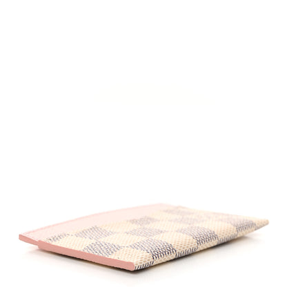 Louis Vuitton Damier Azur Daily Card Holder Rose Ballerine 4 of 7