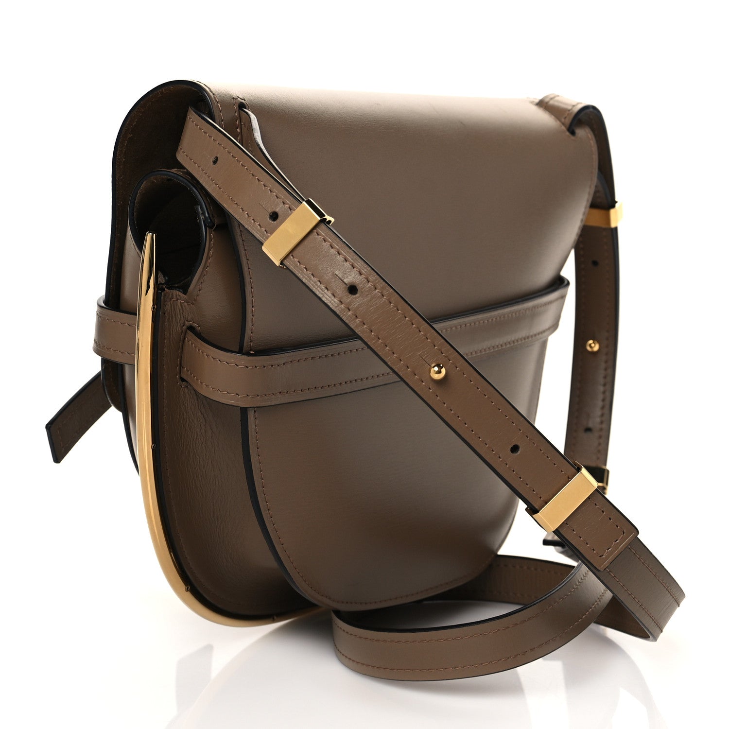 Loewe Calfskin Small Metal Gate Crossbody Bag Taupe 3 of 9