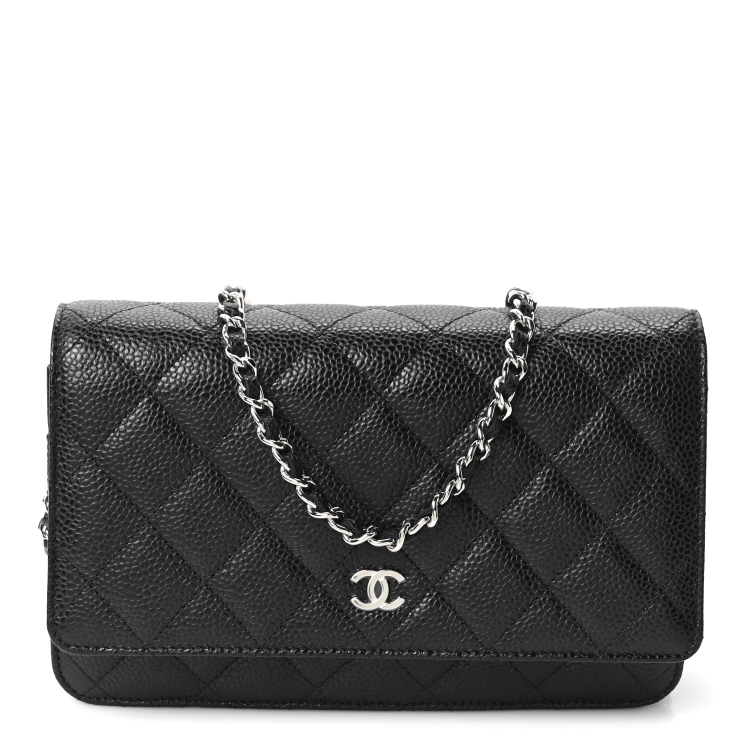 Chanel Caviar Quilted Wallet on Chain WOC Black 1 of 11