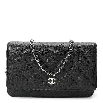 Chanel Caviar Quilted Wallet on Chain WOC Black 1 of 11