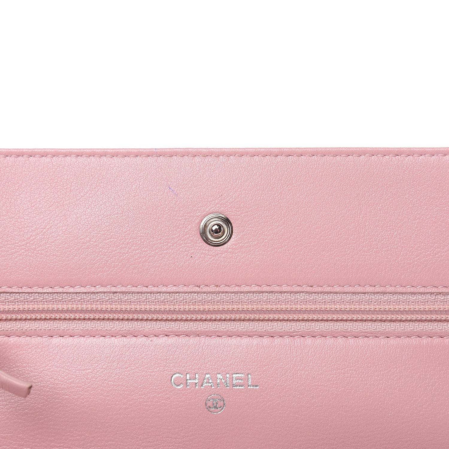 Chanel Caviar Timeless CC Wallet On Chain WOC Pink 11 of 12