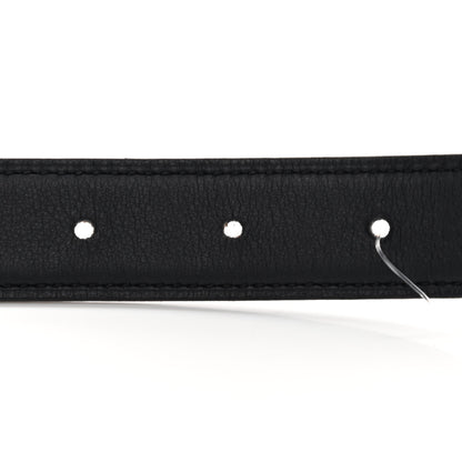 Hermes Epsom Swift Enamel 24mm Belt 90 Etoupe Gold Black 4 of 6