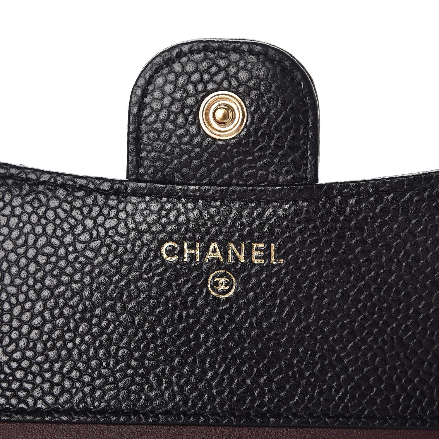 Chanel Caviar Quilted Compact Flap Wallet Black 6 of 8