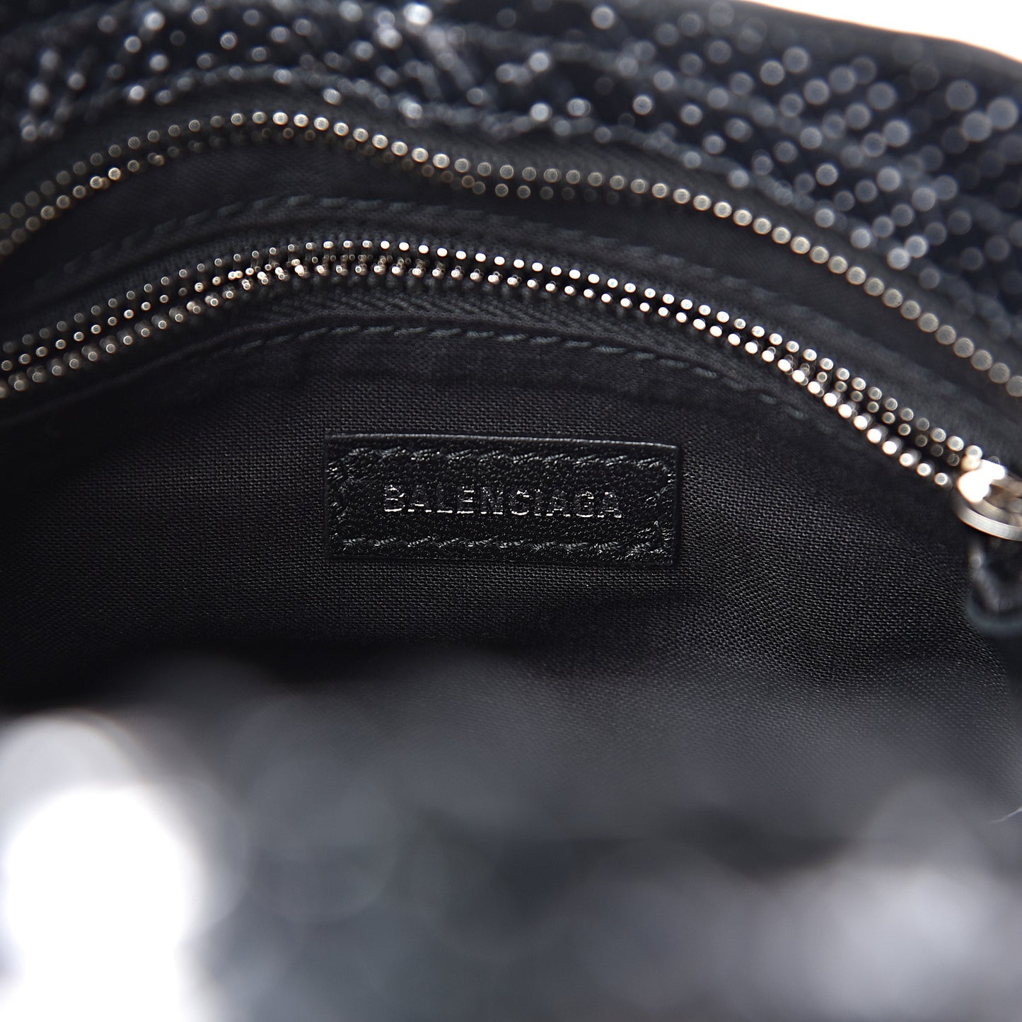 Metallic Calfskin Snakeskin Embossed Classic Silver Hardware Mini City Silver