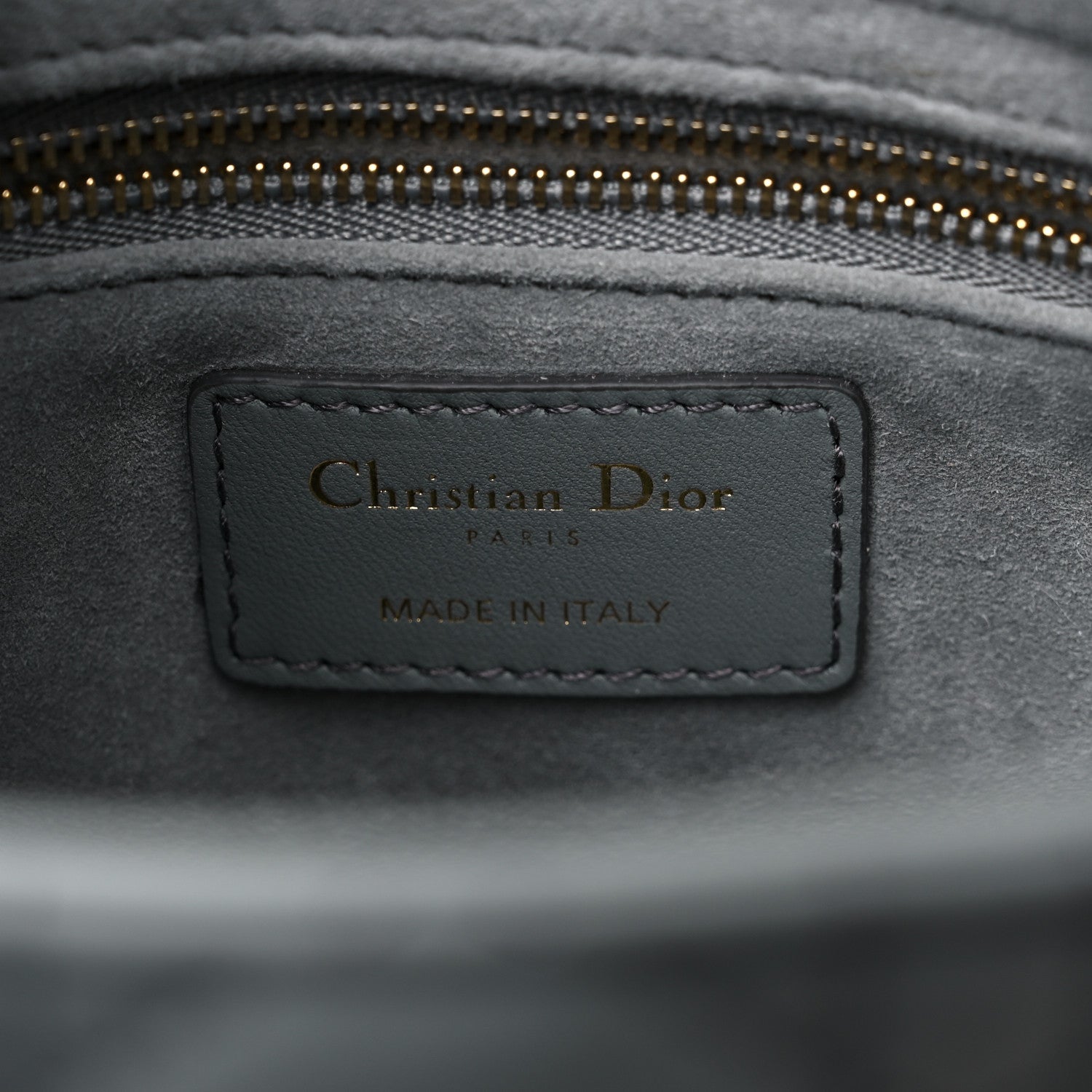 Christian Dior Lambskin Cannage Gradient Small My ABCDior Lady Dior Grey 6 of 11