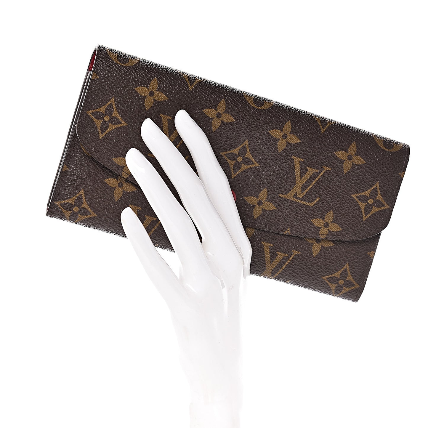 Monogram Emilie Wallet Red