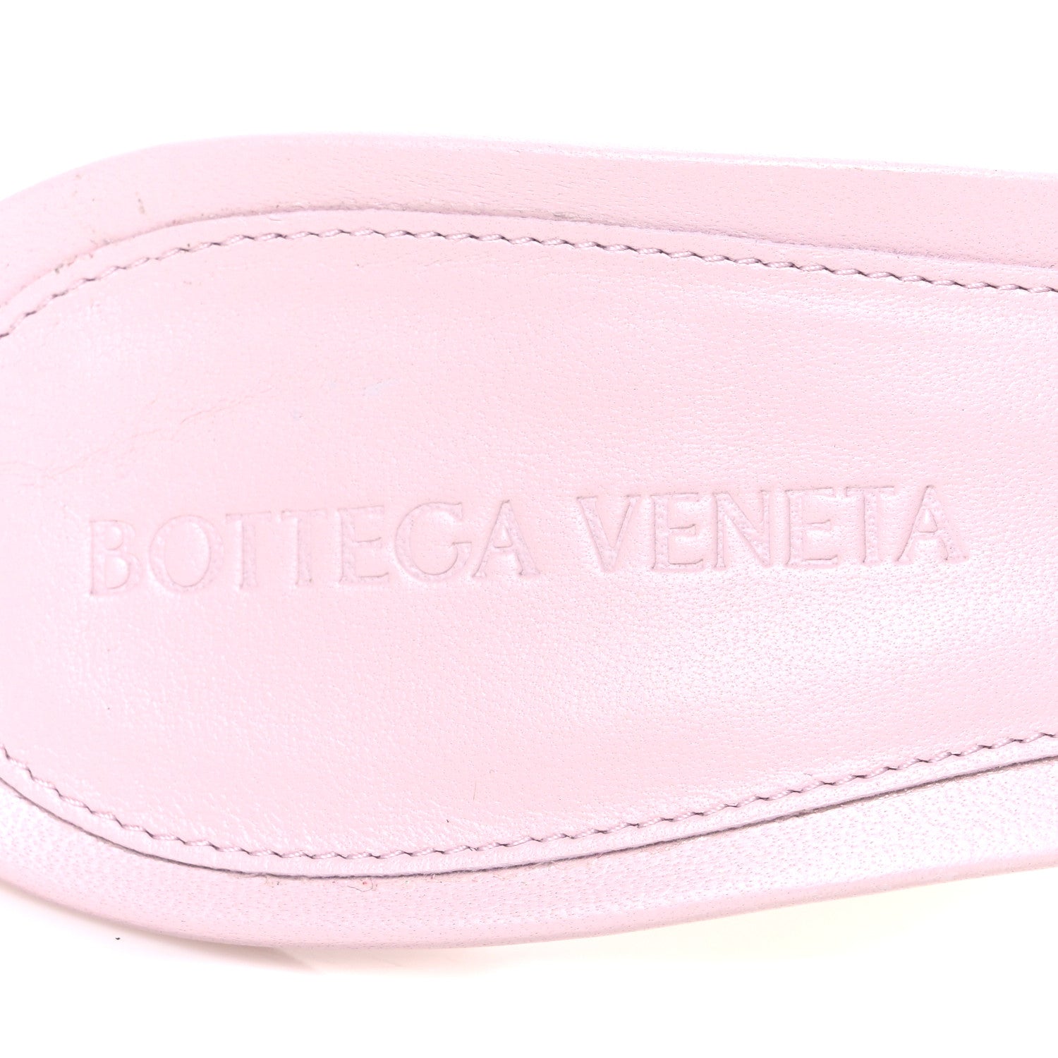 Bottega Veneta Nappa Matelasse Padded Mule Sandals 37.5 Cameo 9 of 10