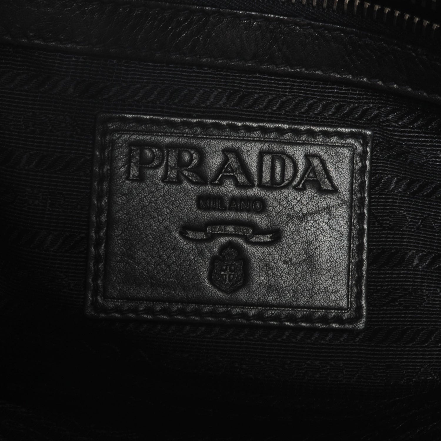 Prada Vitello Soft Shopping Satchel Black 7 of 8