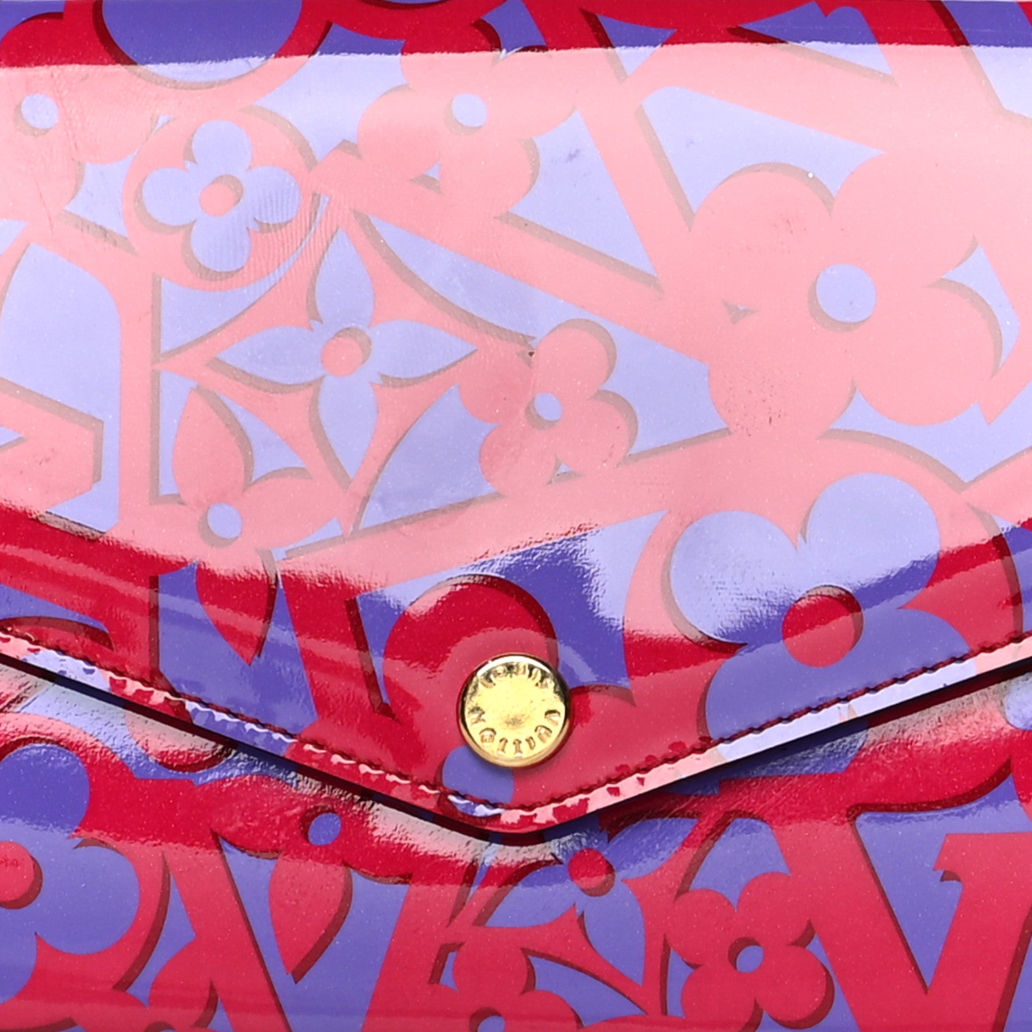 Louis Vuitton Patent Sweet Monogram Sarah Wallet Rose Indien 7 of 9