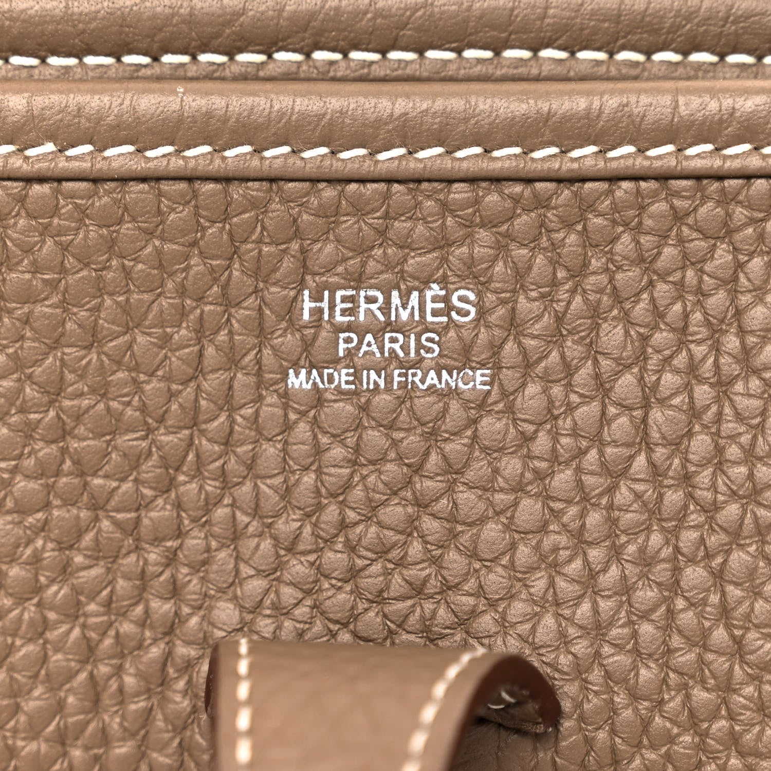 Hermes Taurillon Clemence Evelyne III PM Etoupe 6 of 10