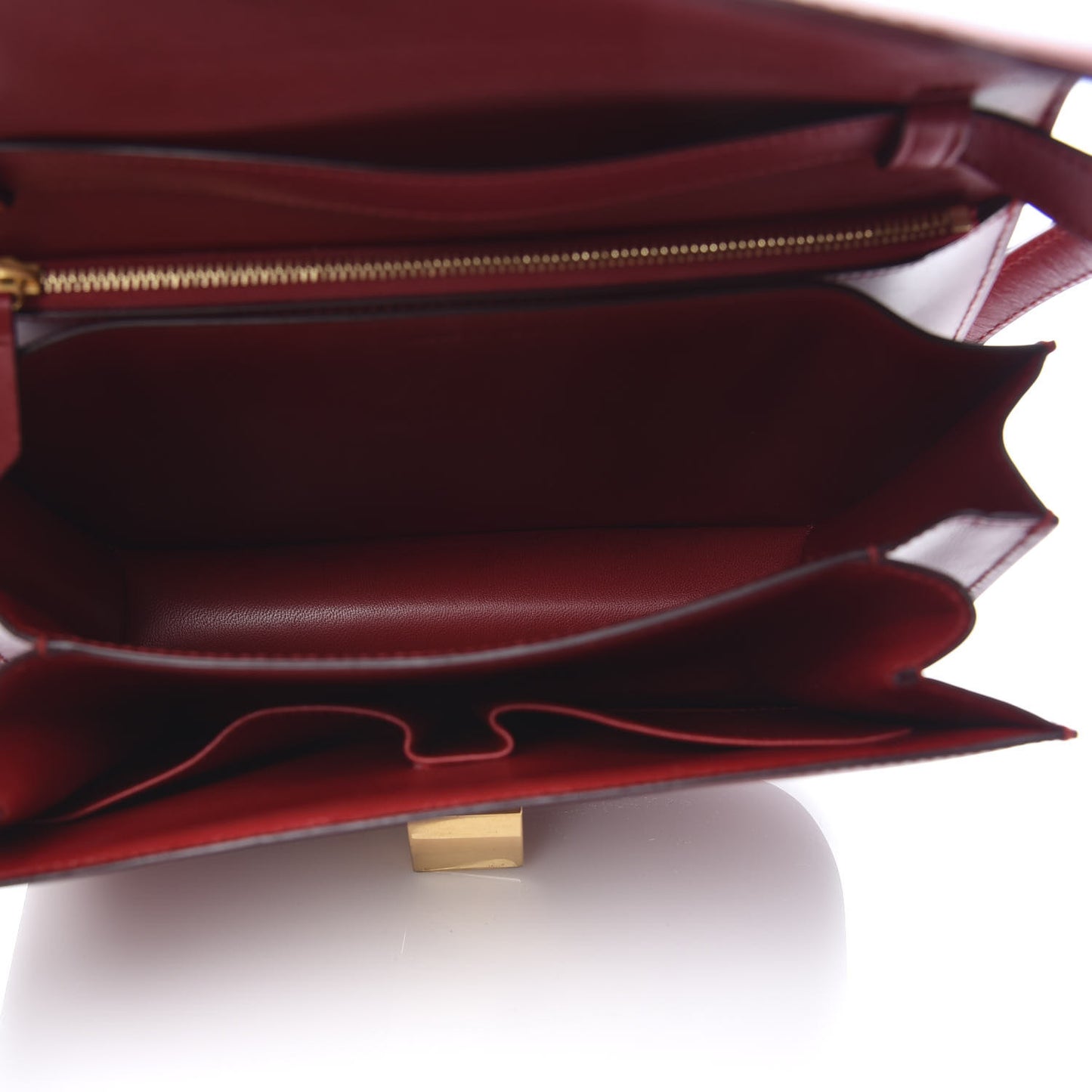 Box Calfskin Medium Classic Box Flap Bag Red