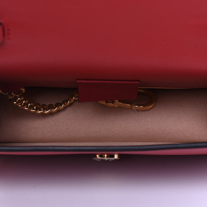 Gucci Calfskin Super Mini Sylvie Chain Shoulder Bag Hibiscus Red 5 of 12