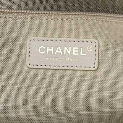 Chanel Denim Small Deauville Tote Dark Blue White 10 of 12