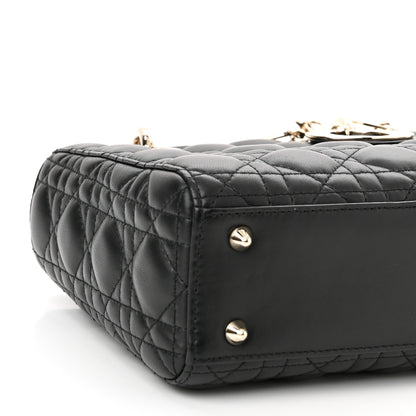 Christian Dior Lambskin Cannage Small My ABCDior Lady Dior Black 9 of 11