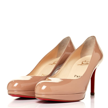 Christian Louboutin CHRISTIAN LOUBOUTIN Patent New Simple 85 Pumps 36.5 Nude 3 of 8