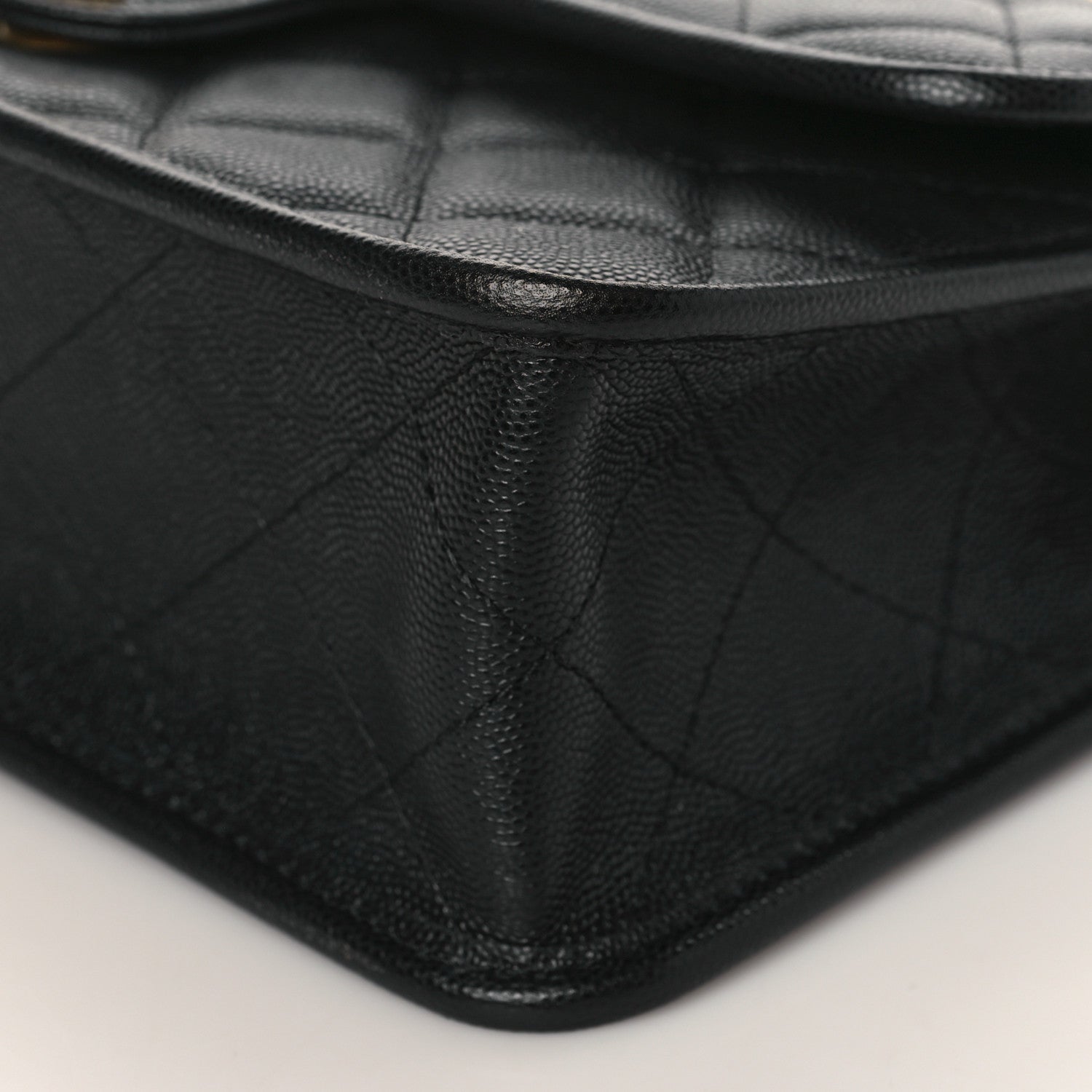 Chanel Caviar Quilted School Memory Small Top Handle Flap Black 9 of 9