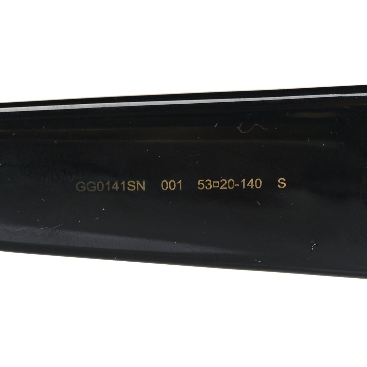 Acetate Square Frame Sunglasses GG0141SN Black