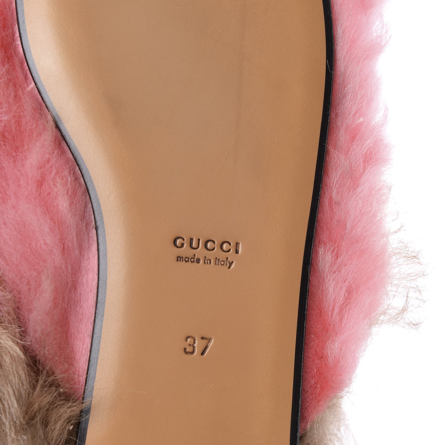 Gucci Merino Wool Womens Princetown Slippers 37 Pink 8 of 9