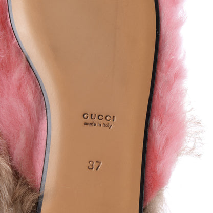 Gucci Merino Wool Womens Princetown Slippers 37 Pink 8 of 9