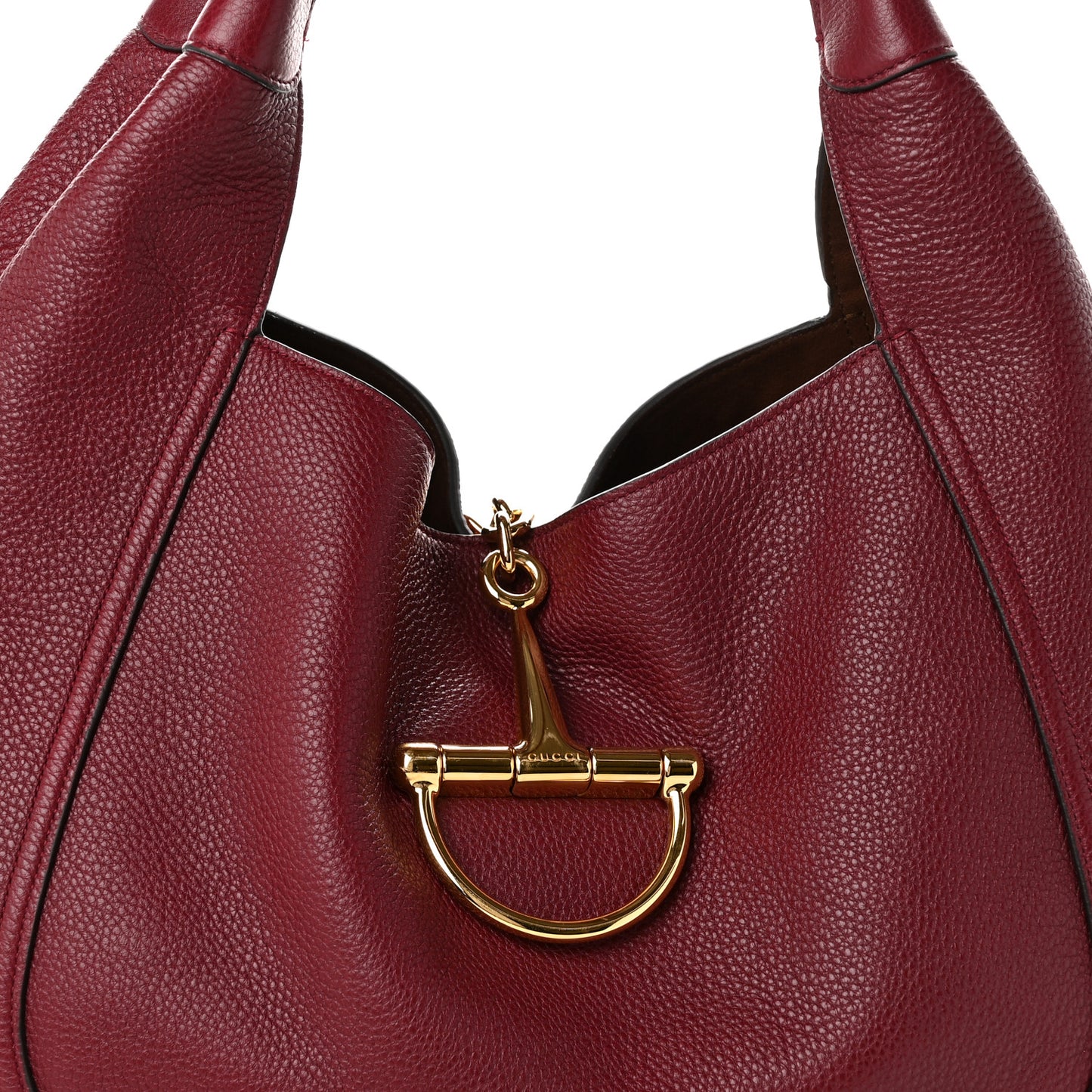 Grained Calfskin Softbit Maxi Shoulder Bag Rosso Ancora Red