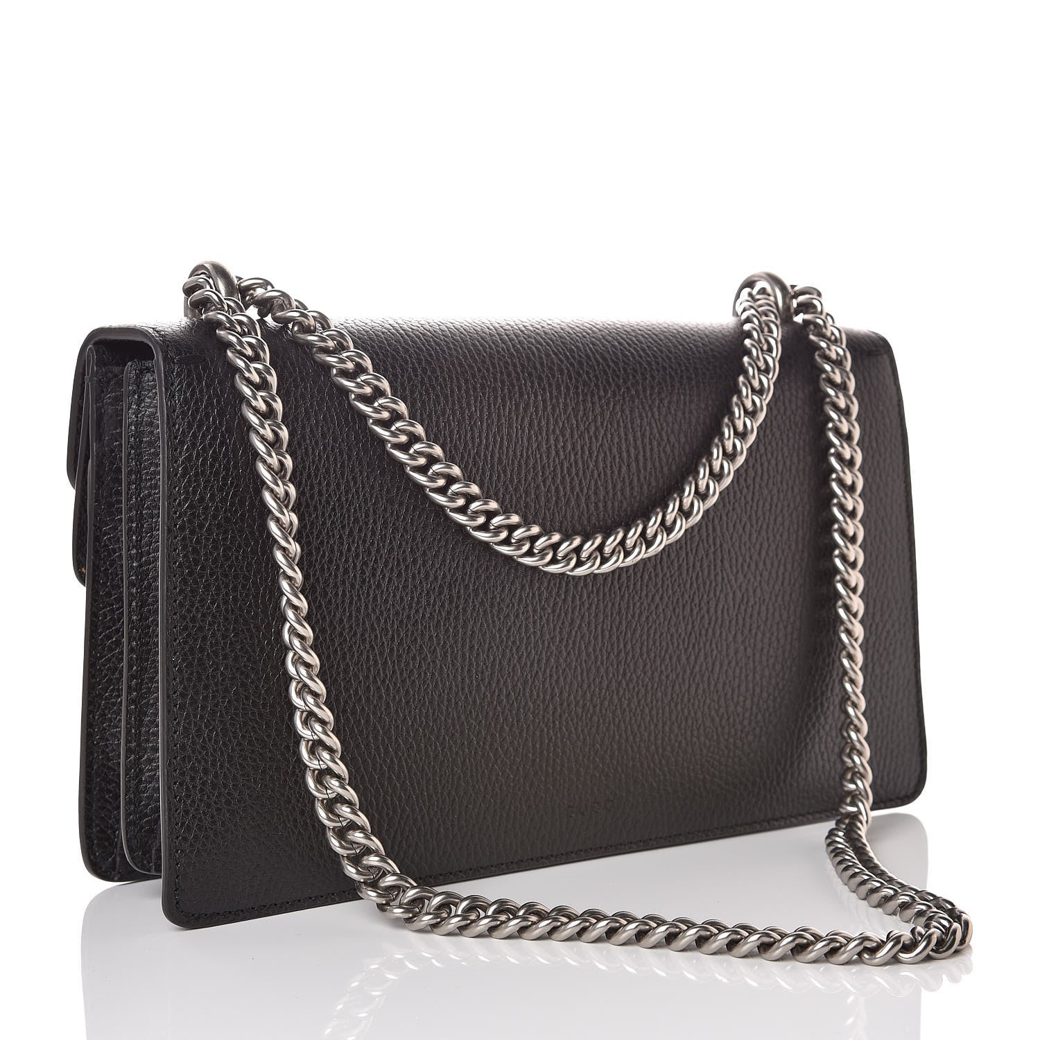 Gucci Pebbled Calfskin Small Dionysus Shoulder Bag Black 3 of 10