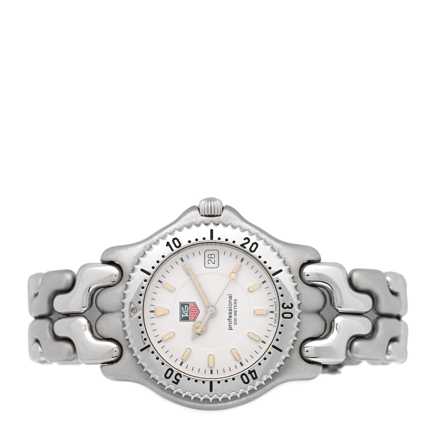 Stainless Steel 38mm Professional Quartz Watch White WG1112
