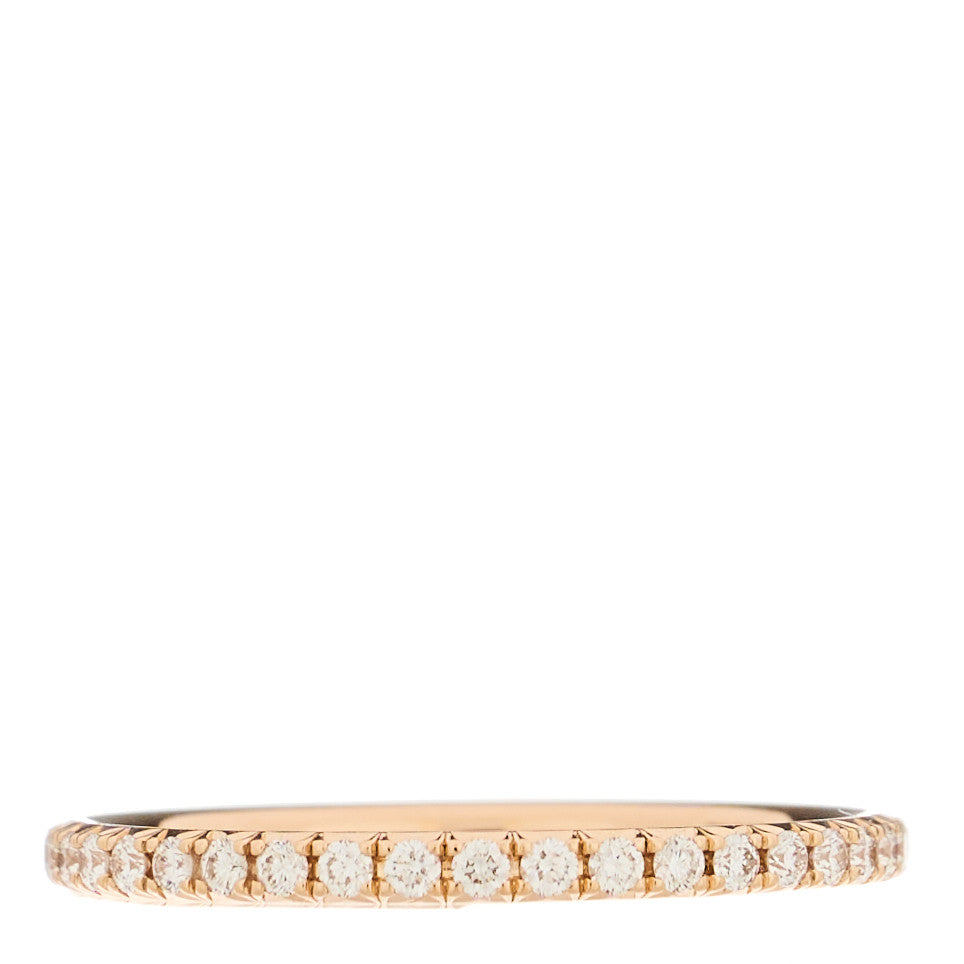 Tiffany 18K Rose Gold Diamond .34ctw Soleste Full Eternity Band Ring 47 4.25 1 of 4